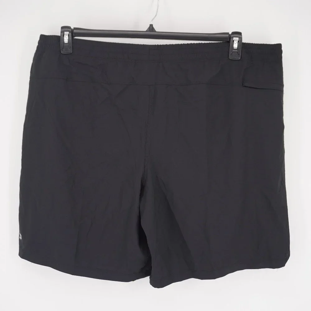 all in motion NWT Men's Black Lined Run Shorts Big & Tall Sz 2XL Pockets - Picture 2 of 4